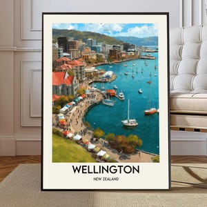 Wellington poster, Wellington Wall Art, Wellington Print, Wellington Photo Wellington Poster Print, Wellington Travel Wellington New Zealand