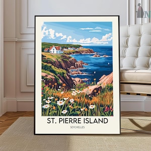 Sainte Pierre Island poster, Sainte Pierre Island Wall Art, Sainte Pierre Island Print, Sainte Pierre Island Photo, Sainte Pierre Mahe