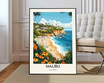 Malibu poster, Malibu Wall Art, Malibu Print, Malibu Photo, Malibu Poster Print, Malibu Travel Poster, , Zuma Beach, El Matador Beach