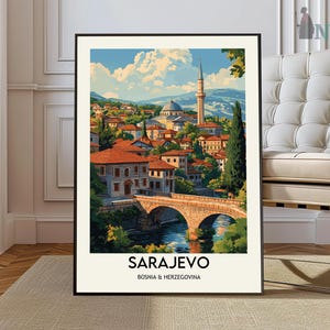Sarajevo poster, Sarajevo Wall Art, Sarajevo Print, Sarajevo Photo, Sarajevo Poster Print, Sarajevo  City, Bosnia and Herzegovina poster
