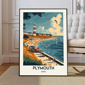 Plymouth poster, Plymouth Wall Art, Plymouth Print, Plymouth Photo, Plymouth Poster Print, Plymouth Travel Poster, Plymouth Gift