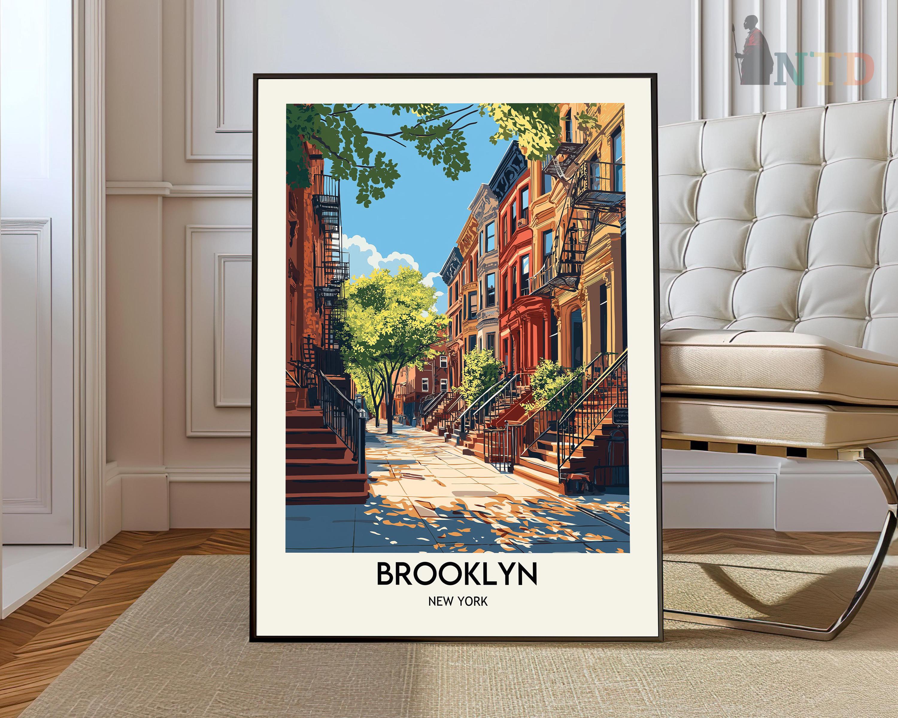 Brooklyn Print, Brooklyn Wall Art, Brooklyn Poster, Brooklyn Photo, Brooklyn Poster Print, Brooklyn Travel Poster, Brooklyn New York poster