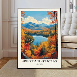 Adirondack Mountains Print, Adirondack Mountains Wall Art, Adirondack Poster, Adirondack Mountains Photo, New York Print, Lake Placid