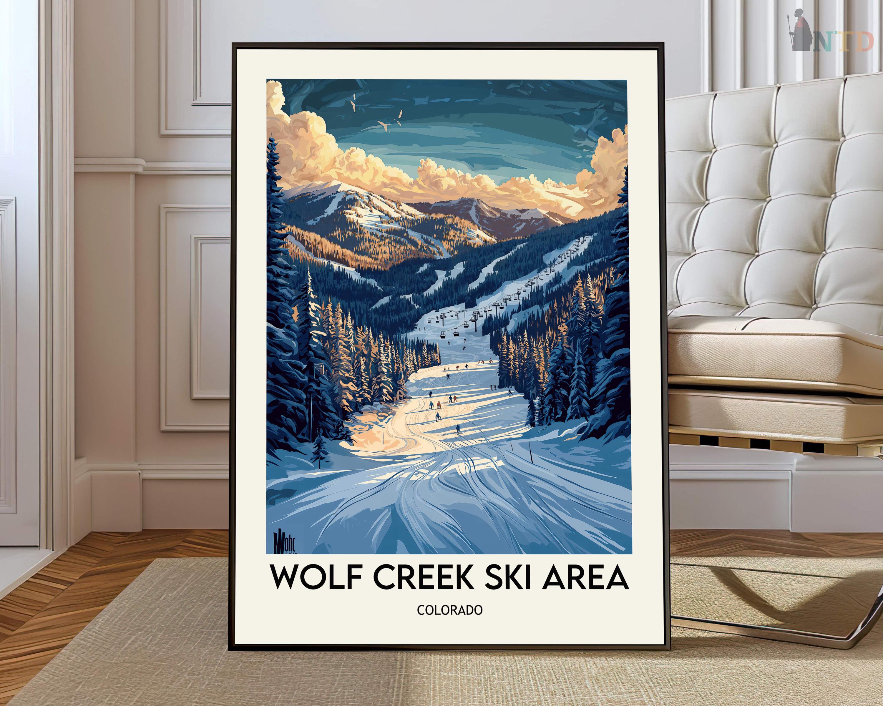 Wolf Creek Ski Area Poster, Wolf Creek Ski Area Wall Art, Wolf