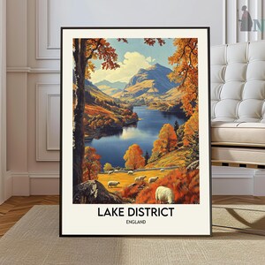 Lake District Print, Lake District Poster, Lake District Wall Art, Lake District Travel, Lake District art print, Lake District artwork
