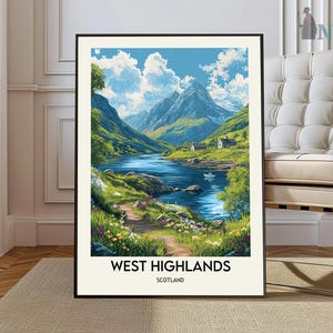 West Highlands print, West Highlands kunst aan de muur, West Highlands poster, West Highlands foto, West Highlands UK West Highlands Schotland