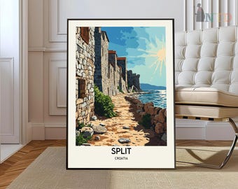 Split Print, Split Wall Art, Split Poster, Split Photo, Split Poster Print, Split Travel Poster, Split Croatia