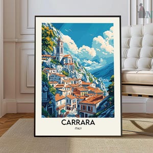 Carrara poster, Carrara Wall Art, Carrara Print, Carrara Photo, Carrara Poster Print, Carrara Travel Poster, Carrara city poster