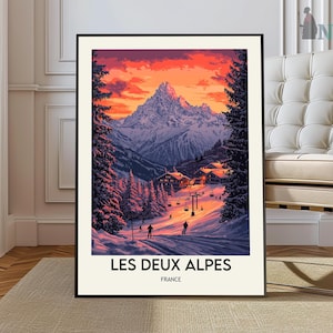 Les Deux Alpes poster, Les Deux Alpes Wall Art, Les Deux Alpes Print, Les Deux Alpes Photo, French AlpsAlpes French Alps, French Alps ski