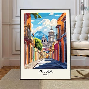 Puebla Print, Puebla Wandkunst, Puebla Poster, Puebla Foto, Puebla Poster Druck, Puebla Reiseposter, Puebla Mexiko