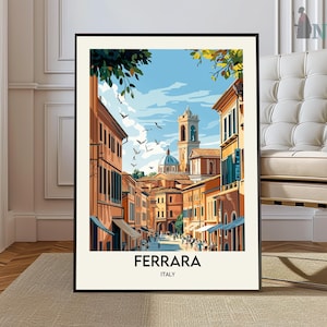 Ferrara Italy Poster: Travel Photography, City Wall Art