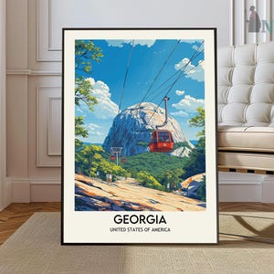 Stampa Georgia, Arte murale Georgia, Poster Georgia, Foto Georgia, Stampa poster Georgia, Decorazione murale Georgia, Poster di viaggio Georgia