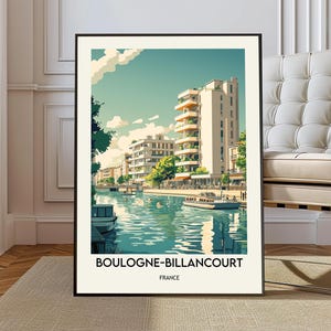 Boulogne-Billancourt poster, Boulogne-Billancourt Wall Art, Boulogne-Billancourt Print, Boulogne-Billancourt Photo, Central Paris