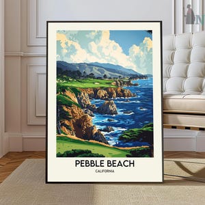 Pebble Beach Print California, Pebble Beach Wall Art, Pebble Beach Poster, Pebble Beach Photo, 17-Mile Drive, Lone Cypress, Pebble Beach