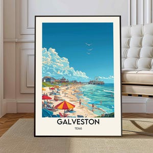 Galveston Print, Galveston Texas, Galveston Poster, Galveston Wandkunst, Galveston Kunstdruck, Galveston Kunstwerk, Galveston Foto