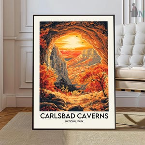 Carlsbad Caverns National Park Print, Carlsbad Caverns Park Poster, Carlsbad Caverns Wall Art, Carlsbad Caverns Print, Carlsbad New Mexico