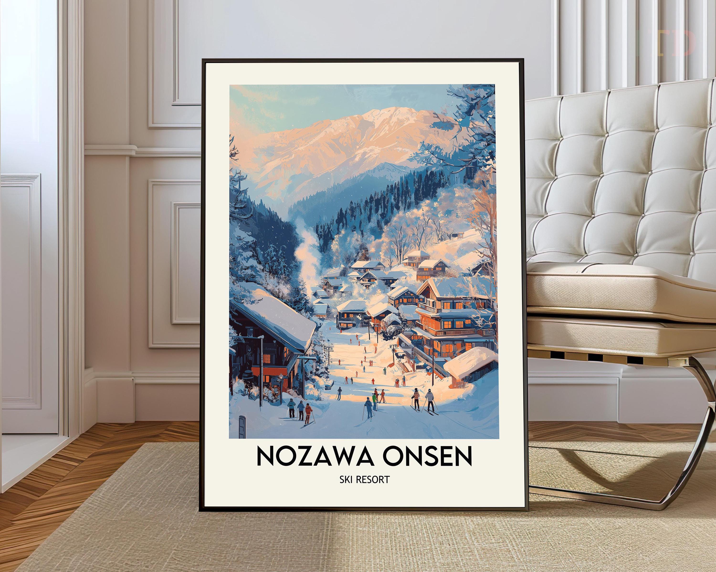 Nozawa Onsen Ski Resort Poster, Nozawa Onsen Ski Resort Wall Art