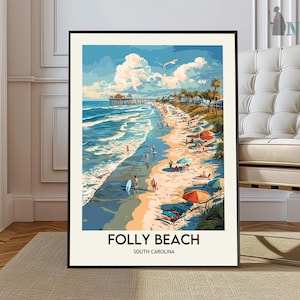 Folly Beach poster, Folly Beach Wall Art, Folly Beach Print, Folly Beach Photo, Folly Beach Poster Print, Folly Beach South Carolina