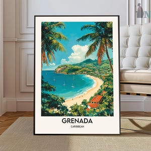 Grenada Print, Grenada Wall Art, Grenada Poster, Grenada Photo, Grenada Poster Print, Grenada Travel Poster, Grenada Caribbean poster