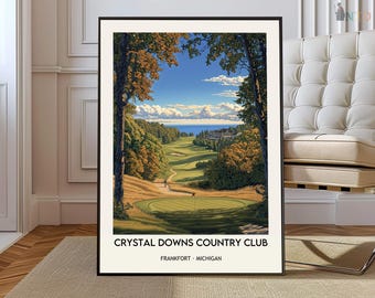 Crystal Downs Country Club poster, Crystal Downs Country Club Wall Art, Crystal Downs Country Club Print, Crystal Downs Country Club Photo