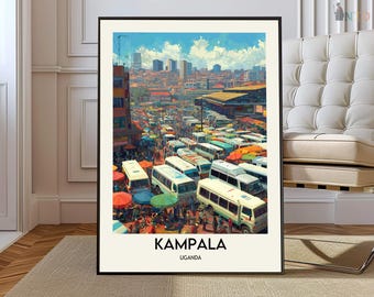 Kampala Poster, Kampala Wall Art, Kampala Print, Kampala Photo, Kampala Poster Print, Kampala Travel Poster, kampala Uganda Entebbe Jinja