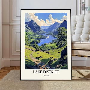 Lake District Print, Lake District Poster, Lake District Wall Art, Lake District Travel, Lake District art print, Lake District artwork