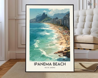 Ipanema Beach Poster, Ipanema Beach Wall Art, Ipanema Beach Print, Ipanema Beach Photo, Ipanema Beach Poster Print, Ipanema Beach art