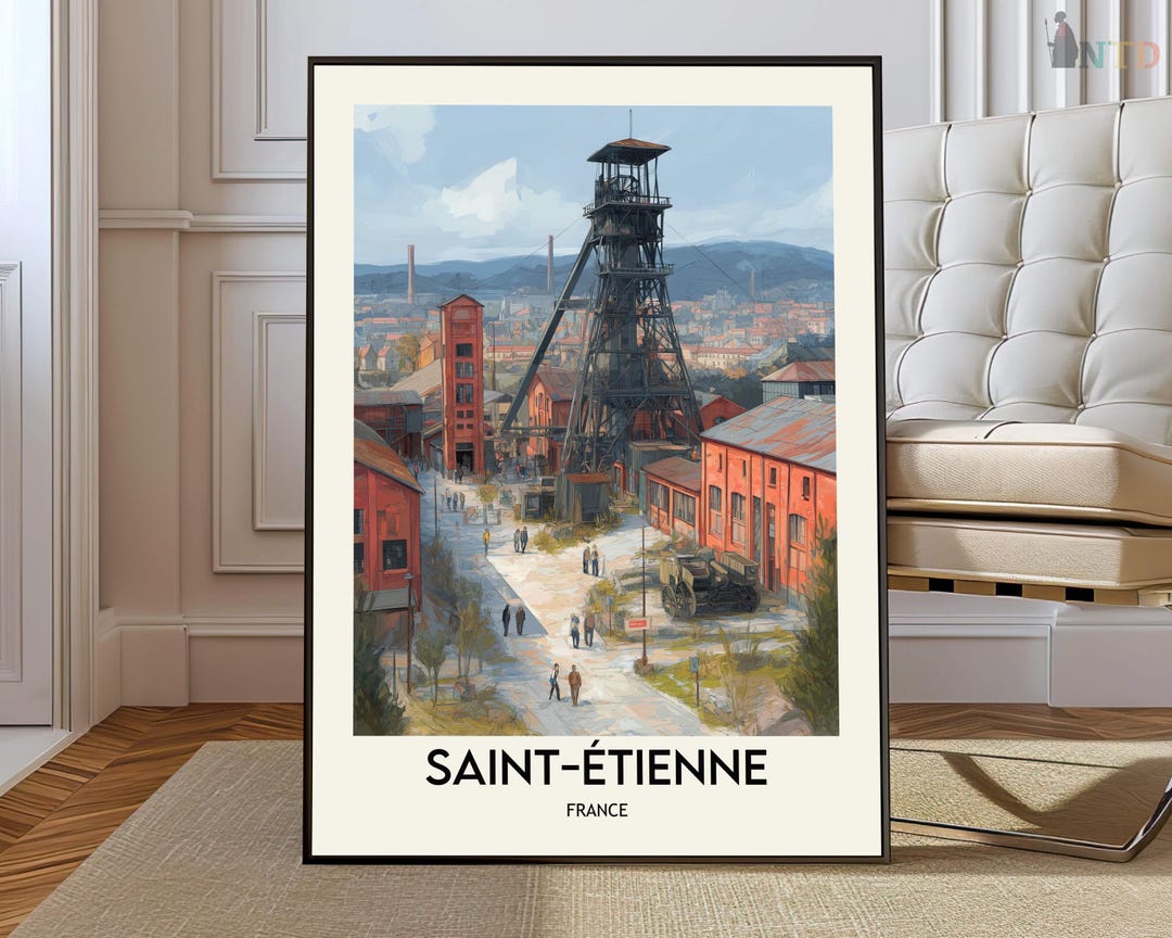 Saint-Étienne France Poster: Museum-quality Print, Ready to Hang
