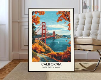 California Print, California Wall Art, California Poster, California Photo, California Poster Print, California Wall Décor, California USA