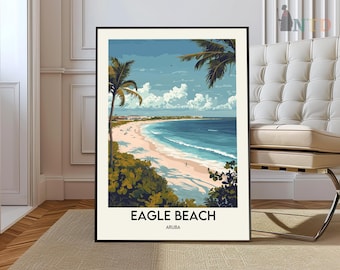 Adler Strand Plakat, Adler Strand Wandkunst, Adler Strand Druck, Adler Strand Foto, Adler Strand Poster Druck, Adler Strand Dekor, Aruba Plakat