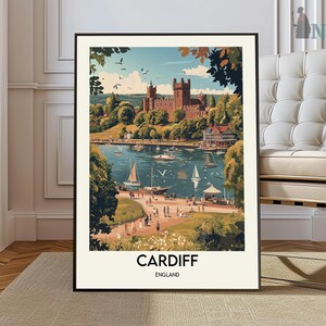 Cardiff poster, Cardiff Wall Art, Cardiff Print, Cardiff Photo, Cardiff Poster Print, Cardiff Travel Poster, Cardiff England Gift