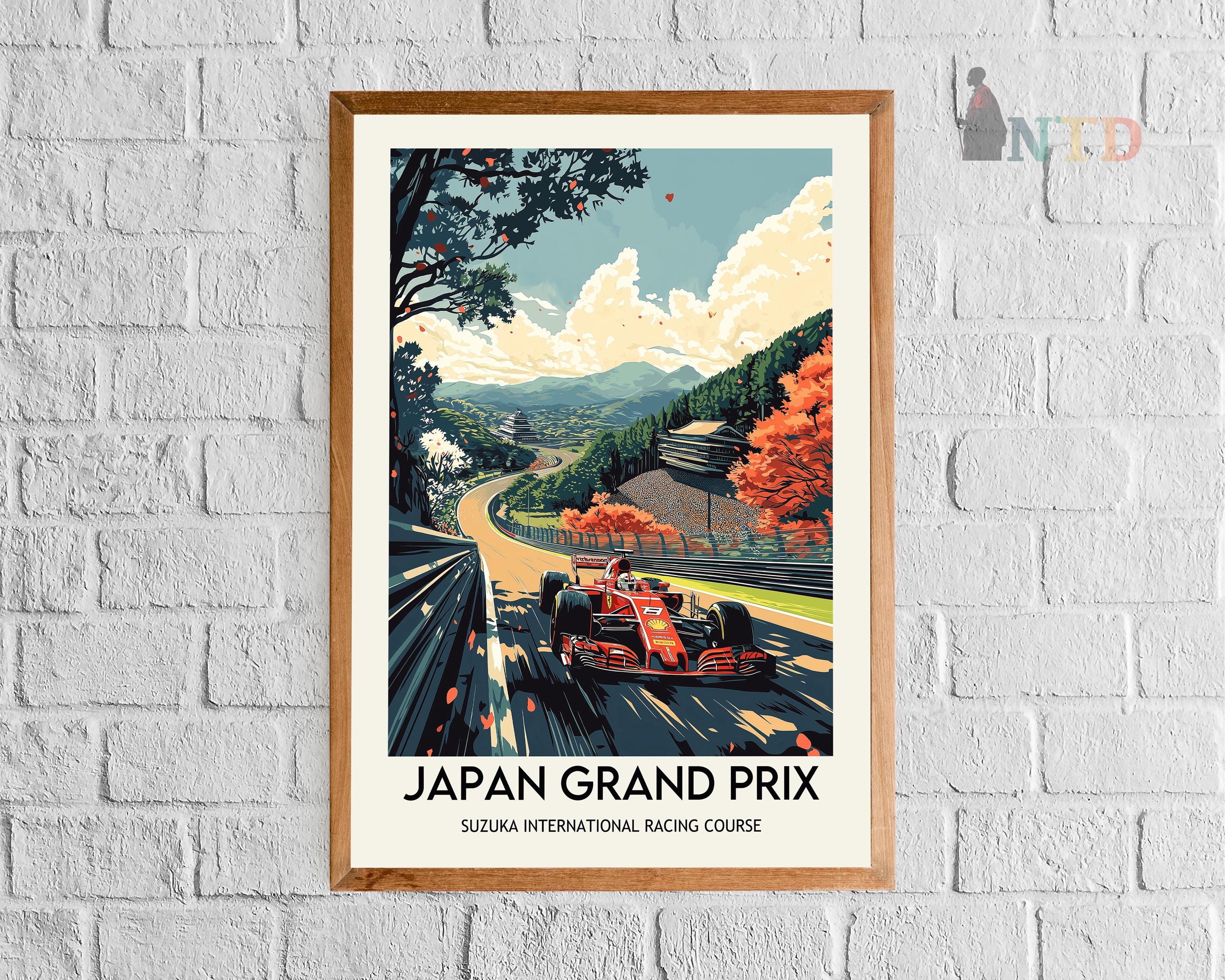 Japan Grand Prix Poster, Japan Grand Prix Wall Art, Japan Grand