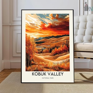 Kobuk Valley National Park Poster, Kobuk Valley Alaska National Park, Kobuk Valley Print, Kobuk Valley Wall Art, National Park Gift
