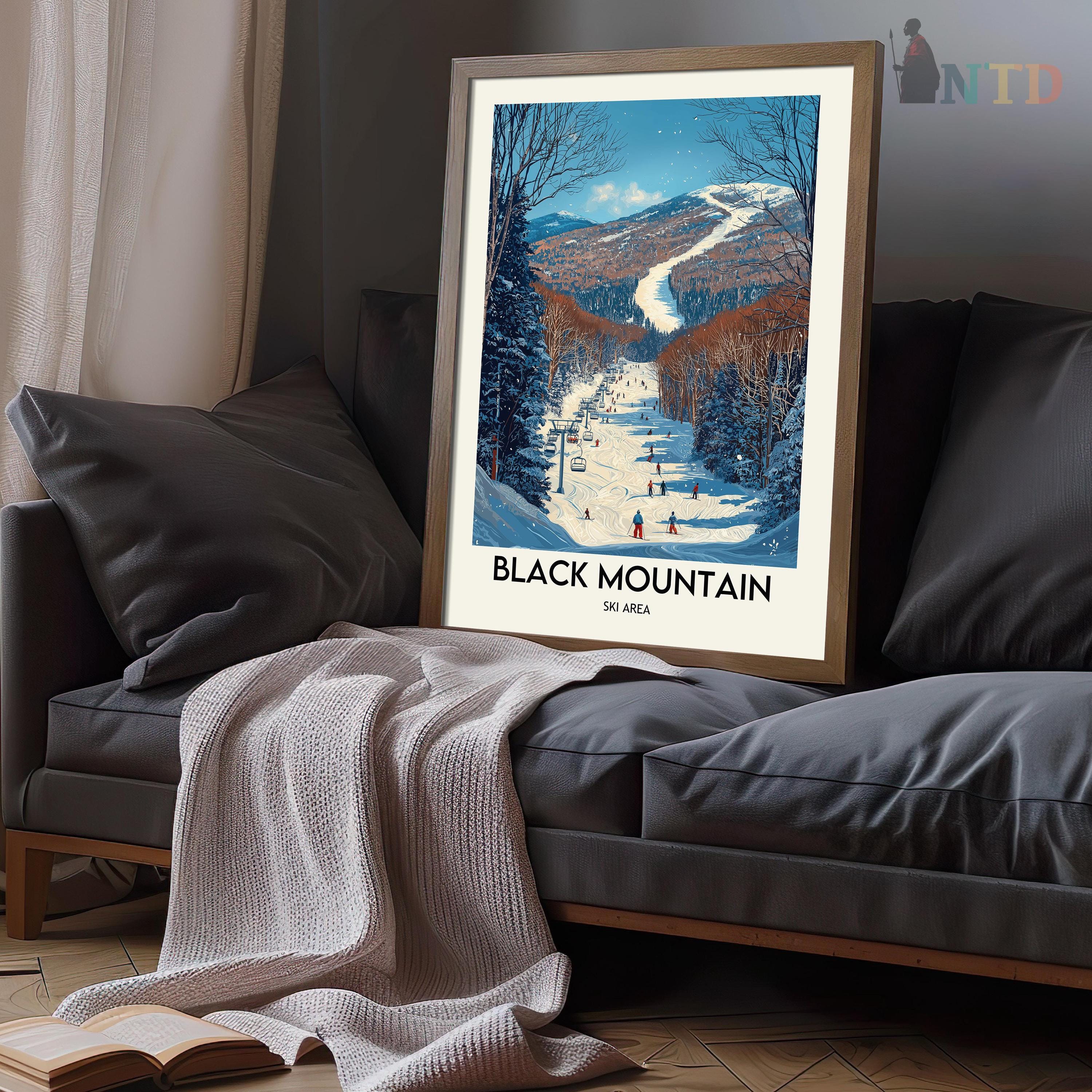 Black Mountain Ski Area Poster: Jackson NH Vintage Travel Art - Etsy