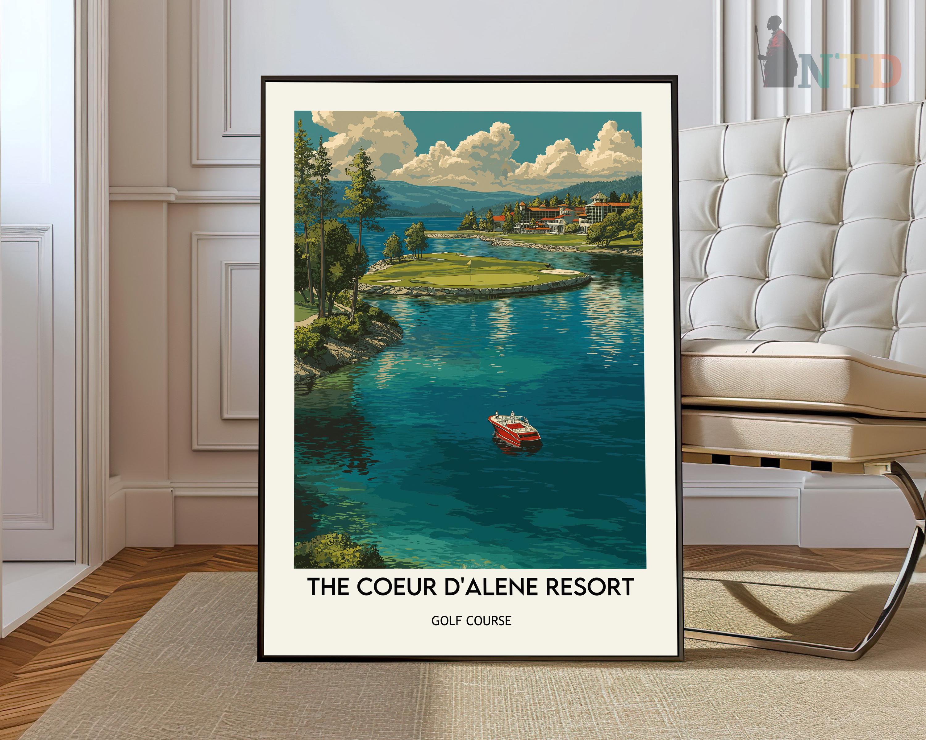 Coeur D'alene Resort Golf Course Poster, Coeur D'alene Resort Golf