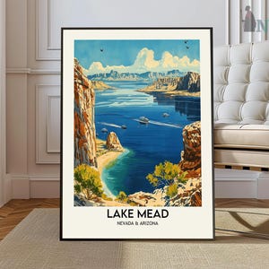 Lake Mead Print, Lake Mead Poster, Lake Mead Wall Art, Lake Mead Travel print, Lake Mead art print, Lake Mead artwork, Arizona Print