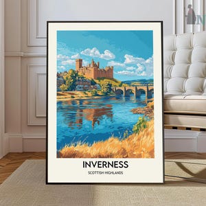 Inverness Print, Inverness Wall Art, Inverness Poster, Inverness Photo, Inverness Poster Print, Inverness Travel Poster, Inverness Scotland
