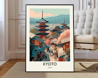 Kyoto poster, Kyoto wall art, Kyoto print, Kyoto photo, Kyoto poster print, Kyoto travel, Kyoto map, Kyoto artwork, Kyoto japan poster