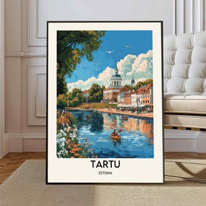 Tartu poster, Tartu Wall Art, Tartu Print, Tartu Photo, Tartu Poster Print, Tartu Travel Poster, Tartu city poster, Tartu Estonia poster