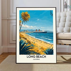Long Beach Print, Long Beach Wall Art, Long Beach Poster, Long Beach Photo, Long Beach Poster Print, Long Beach California poster