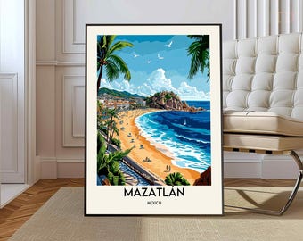 Mazatlán poster, Mazatlán Wall Art, Mazatlán Print, Mazatlán Photo, Mazatlán Poster Print, Mazatlán Travel Poster, Mazatlán city Mexico