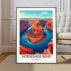 Horseshoe Bend Poster, Horseshoe Bend Wall Art, Horseshoe Bend Print, Horseshoe Bend Photo, Horseshoe Bend Poster Arizona, Colorado River
