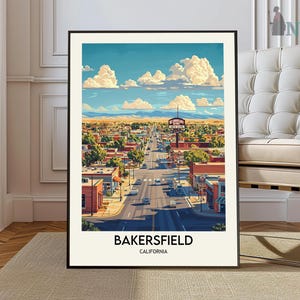 Bakersfield Print, Bakersfield Wall Art, Bakersfield Poster, Bakersfield Photo, Bakersfield Poster Print, Bakersfield California poster