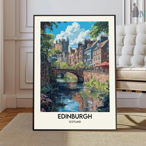 Edinburgh Print, Edinburgh Wall Art, Edinburgh Art, Edinburgh Poster Scotland Photography Edinburgh Castle Edinburgh Skyline Scotland Poster