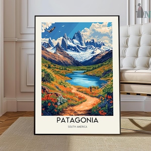 Voyage en Patagonie, poster Patagonia, photo Patagonia, impression Patagonia, photographie Patagonia, cadeau Patagonia, art Patagonia oeuvre d&#39;art Patagonia