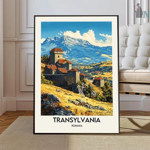 Transylvania Travel Print - Romania, Transylvania Poster, Romania Poster, Travel Wall Art, Romania Print, Romania, Europe, Transylvania