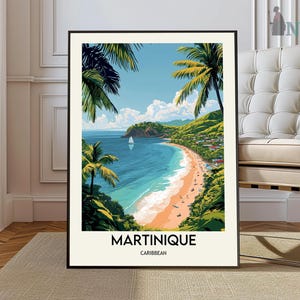 Póster de Martinica, Arte mural de Martinica, Impresión de Martinica, Foto de Martinica, Impresión de póster de Martinica, Viajes a Martinica, Antillas Francesas