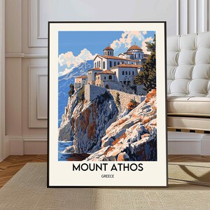 Mount Athos poster, Mount Athos Wall Art, Mount Athos Print, Mount Athos Photo, Mount Athos Poster Print, Mount Athos Travel Poster