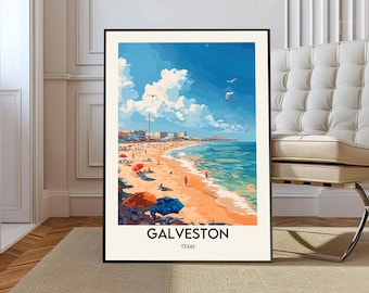 Galveston Print, Galveston Texas, Galveston Poster, Galveston Wall Art, Galveston Art Print, Galveston Artwork, Galveston Photo