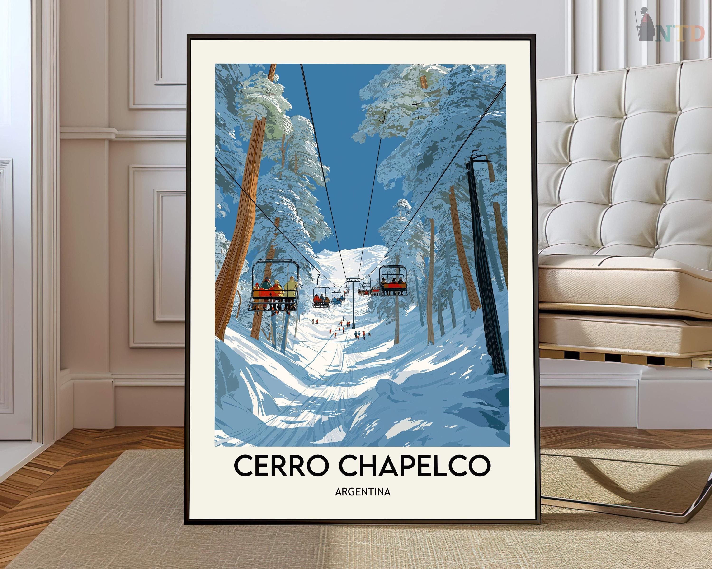 Ski Poster Patagonia - Etsy